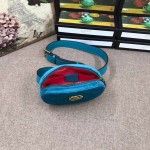 Gucci GG Marmont belt bag light blue velvet 476434