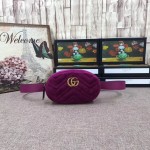 Gucci GG Marmont belt bag purple velvet 476434