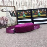 Gucci GG Marmont belt bag purple velvet 476434