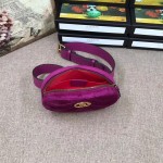 Gucci GG Marmont belt bag purple velvet 476434