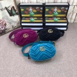 Gucci GG Marmont belt bag purple velvet 476434