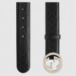 Gucci Signature leather belt black 370543