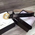 Gucci Signature leather belt black 370543