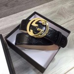 Gucci Signature leather belt black 370543