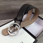 Gucci Signature leather belt black 370543