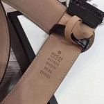 Gucci Signature leather belt black 370543