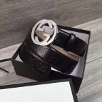 Gucci Signature leather belt black 370543