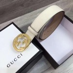 Gucci Signature leather belt white 370543