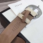 Gucci Signature leather belt white 370543