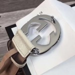 Gucci Signature leather belt white 370543