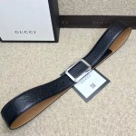 Gucci Signature leather belt black 403941