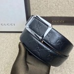 Gucci Signature leather belt black 403941