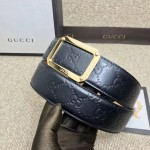 Gucci Signature leather belt black 403941