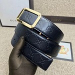 Gucci Signature leather belt black 403941