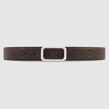 Gucci Signature leather belt brown 403941