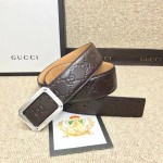 Gucci Signature leather belt brown 403941