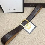 Gucci Signature leather belt brown 403941