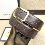 Gucci Signature leather belt brown 403941