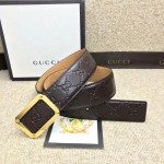 Gucci Signature leather belt brown 403941