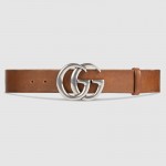 Gucci Leather belt with Double G buckle cuir 406831