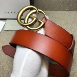 Gucci Leather belt with Double G buckle cuir 406831