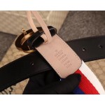 Gucci Sylvie Web belt with double G buckle black 409416