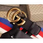 Gucci Sylvie Web belt with double G buckle black 409416