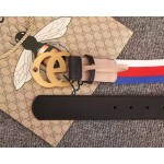 Gucci Sylvie Web belt with double G buckle black 409416