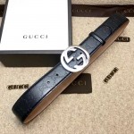 Gucci Signature belt with G buckle Black 411924