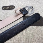 Gucci Signature belt with G buckle Black 411924