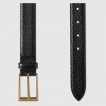 Gucci Leather belt with rectangular buckle black 429028