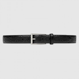 Gucci Signature leather belt black 429028