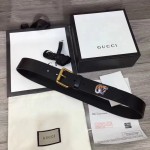 Gucci tiger print leather belt black 434520