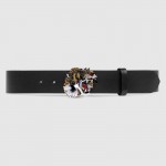 Gucci Leather belt with tiger buckle 451190