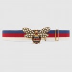 Gucci Sylvie Web belt with bee 453277