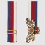 Gucci Sylvie Web belt with bee 453277