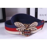 Gucci Sylvie Web belt with bee 453277