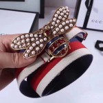 Gucci Sylvie Web belt with bee 453277