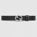 Gucci Reversible Gucci Signature belt in black 473030