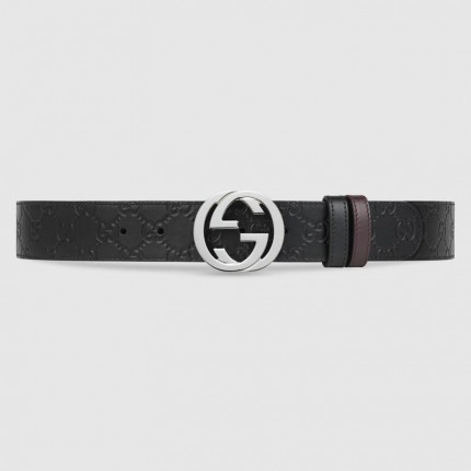 Gucci Reversible Gucci Signature belt in black 473030