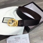 Gucci Reversible Gucci Signature belt in brown 473030