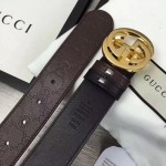 Gucci Reversible Gucci Signature belt in brown 473030