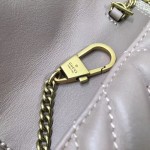 Gucci GG Marmont matelassé leather super mini bag nude pink 476433