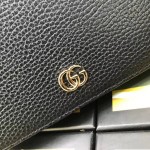 Gucci GG Marmont leather mini chain bag black 497985