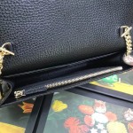 Gucci GG Marmont leather mini chain bag black 497985