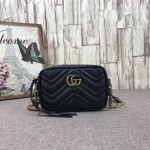 Gucci GG Marmont matelassé mini bag black 448065