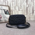 Gucci GG Marmont matelassé mini bag black 448065