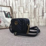 Gucci GG Marmont matelassé mini bag black 448065