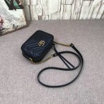 Gucci GG Marmont matelassé mini bag black 448065