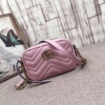 Gucci GG Marmont matelassé mini bag light pink 448065